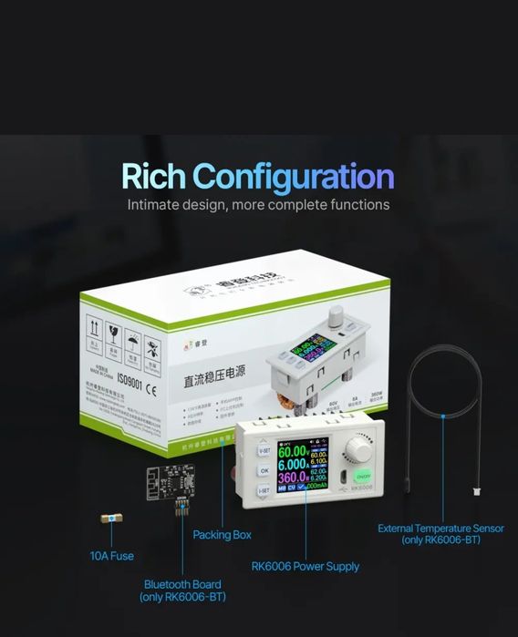 Регулируемый понижающий преобразователь постоянного тока RD RK6006