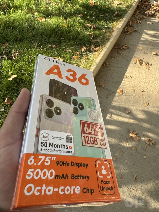 ZTE Blade A35. Karobka. Yangi telefon