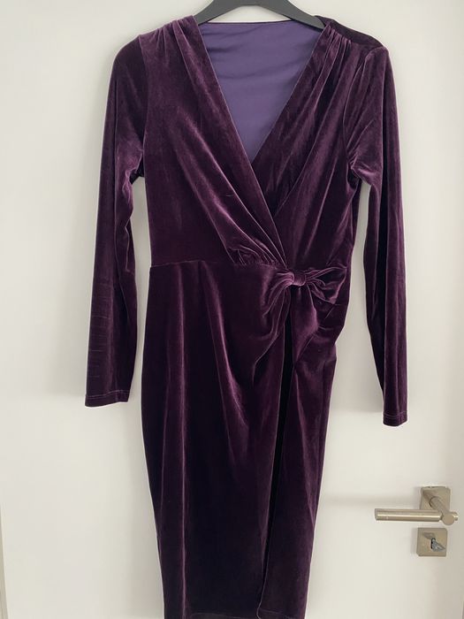 Rochie peste genunchi catifea