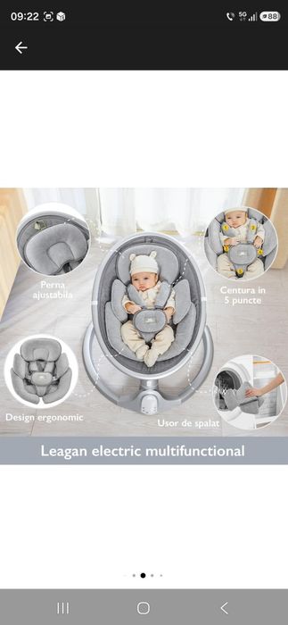 Leagăn Electric Bebeluși