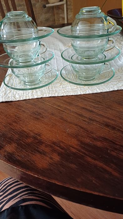 6бр.чашки с чинийки йена глас