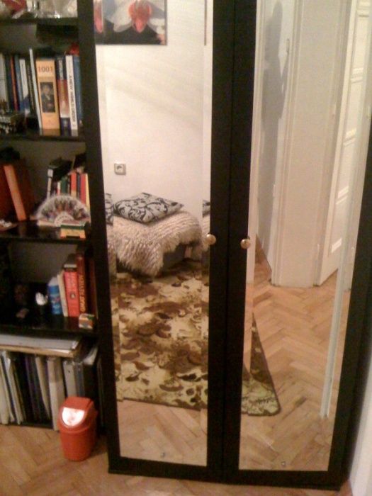 ново изгодно гардероб с огледала , секции писалище