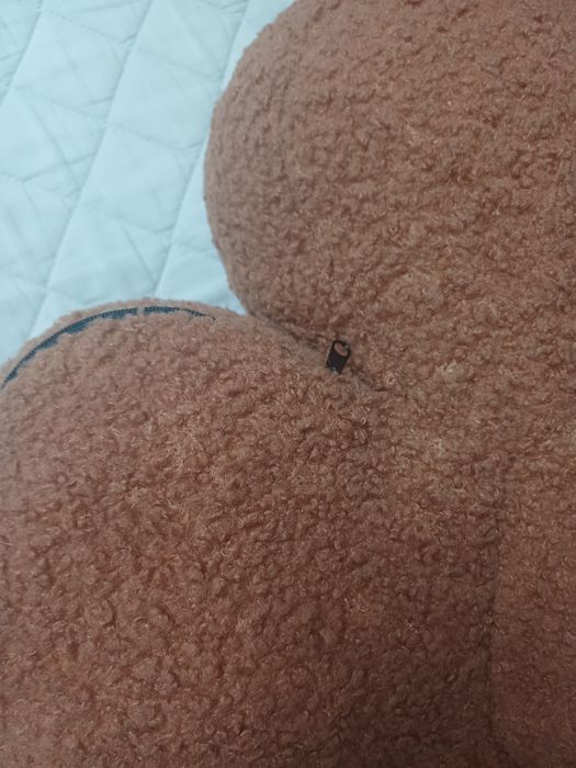 Цветочек подушка тедди