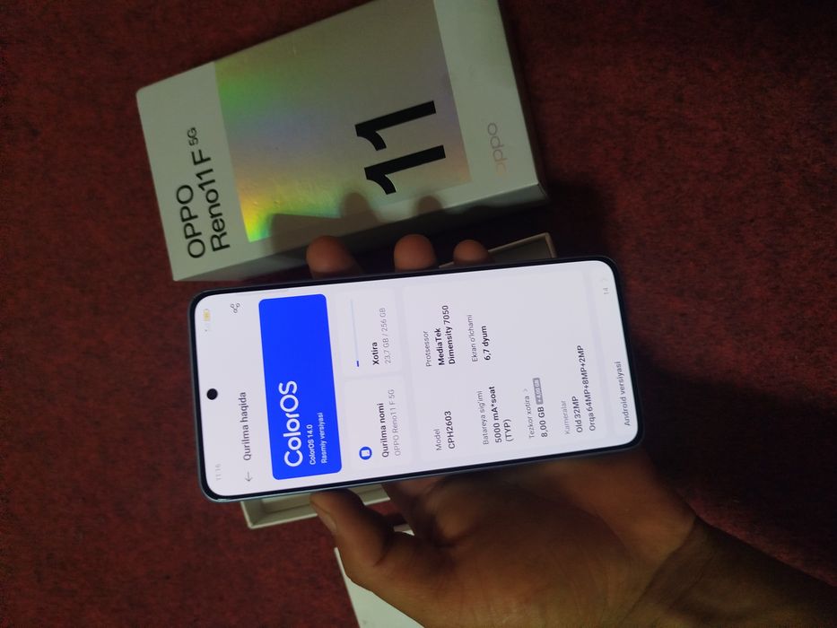 Oppo reno 11 F 5G Flagman [ 8/256 ] gb
