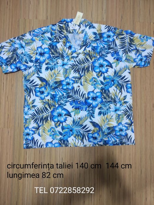 Camasa inflorata Hawaii (56)are 140-144 cm de jur împrejurul burtii lungimea 82 cm