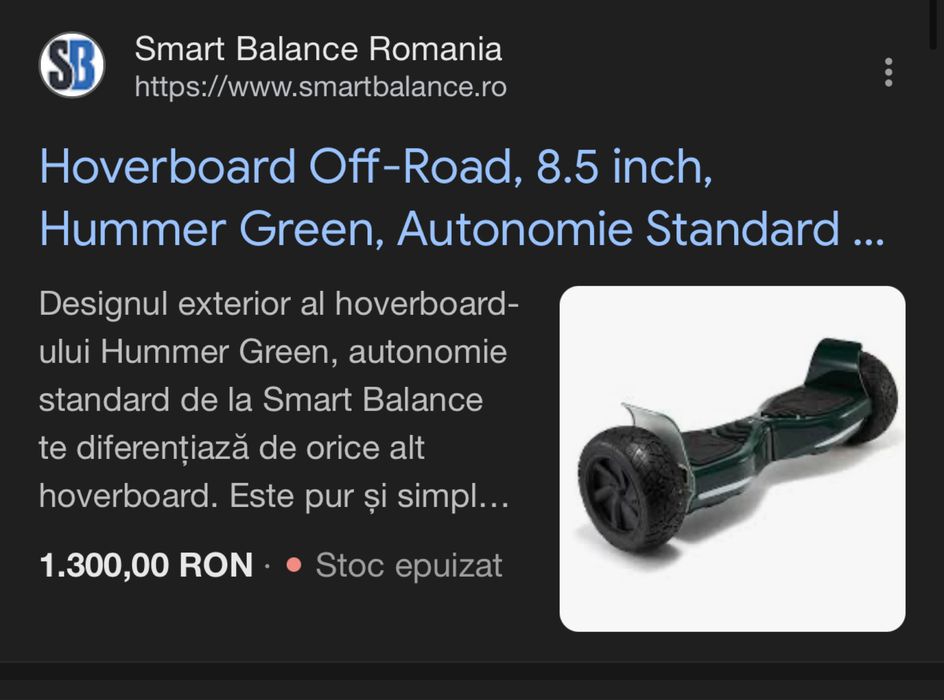 Hoverboard hummer 8.5inch