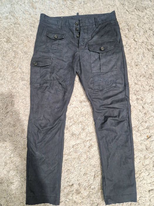Pantaloni cargo Dsquared2 originali, antracit, marimea 46