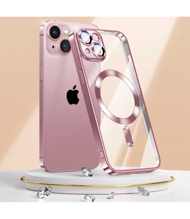 Iphone 11/12/13 PRO MAX Husa Silicon 0,3 Incarcare Magnetica Style Cas