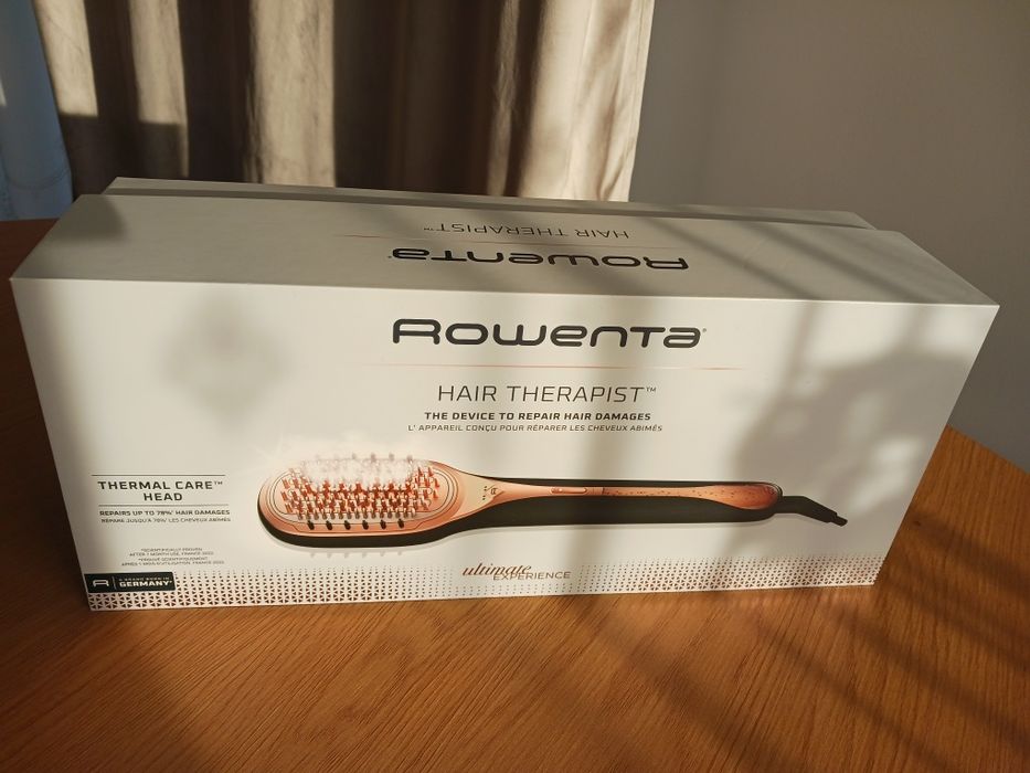 Perie reparatoare ROWENTA Hair Therapist. Invelis Keratina.