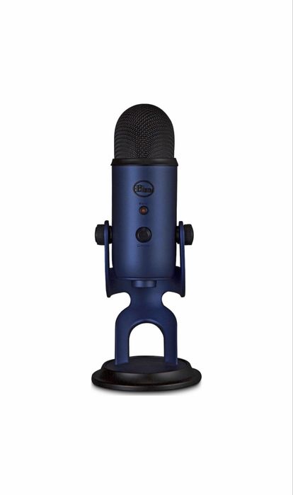 Microfon Profesional Blue Yeti USB, PC & Mac, Gaming, Podcast, Streaming, Recording, Multi-Pattern, Midnight Blue