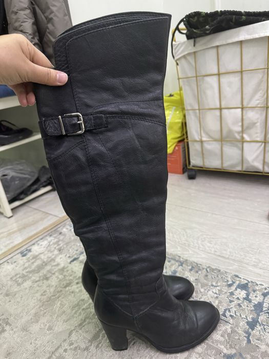 ботфорты scooter кожанные