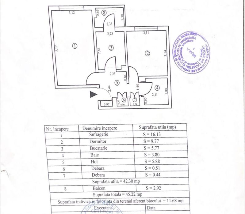 Etaj 2 - Apartament 2 camere, Zona Dorobantilor, mobilat utilat.
