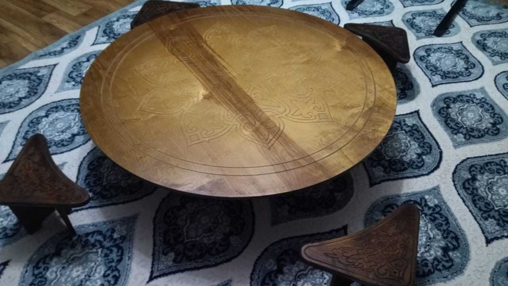 Жер стол қазақша оюланған