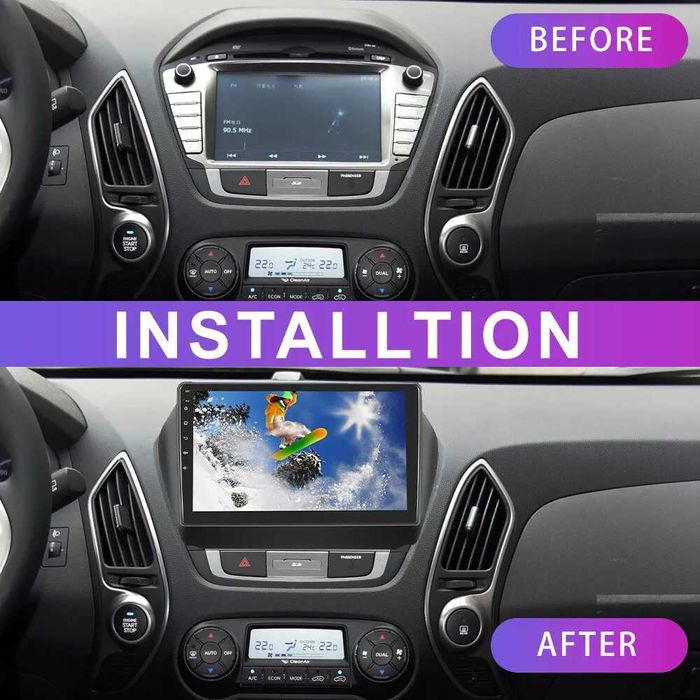 Навигация Двоен дин Мултимедия за Hyundai Tucson IX35 Android Хюндай