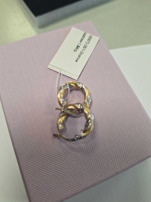 Златни обеци 1,84гр