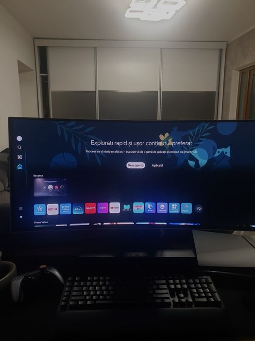 Monitor de gaming curbat OLED Samsung Odyssey G8, 34”