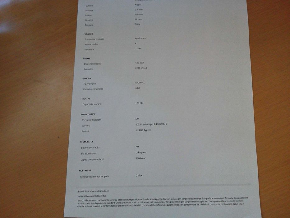 Tableta ONYX pentru Citit si Scris+Husa Pliabila