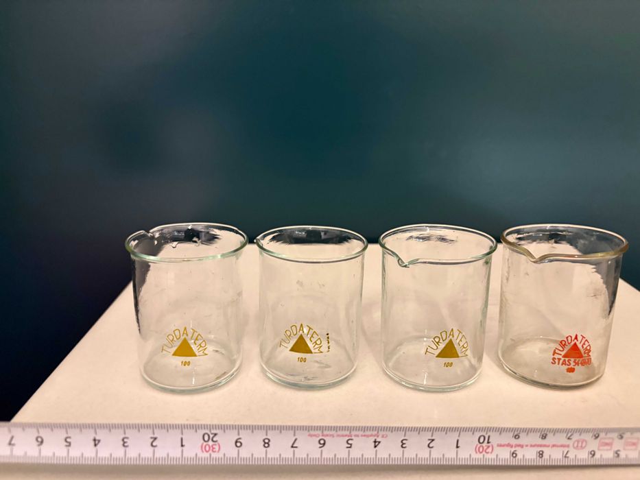 Recipiente laborator TUDATERM sticlă borosilicat, cilindrice, rare