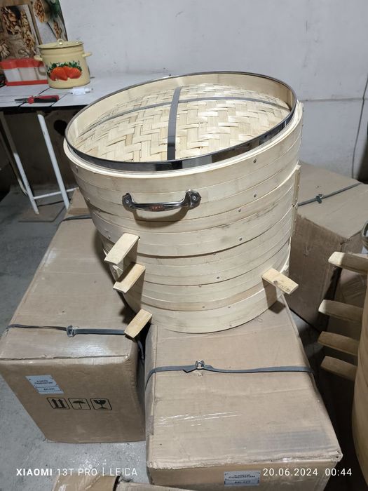 Манти пишириш учун бамбук лик пантикосконлар