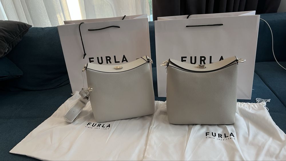 Furla Danae Perla и Beige.100%ориг. със сериен номер,етикети,торбичка
