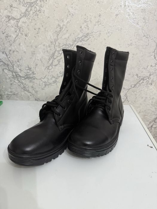 Берцы кожаные, летние