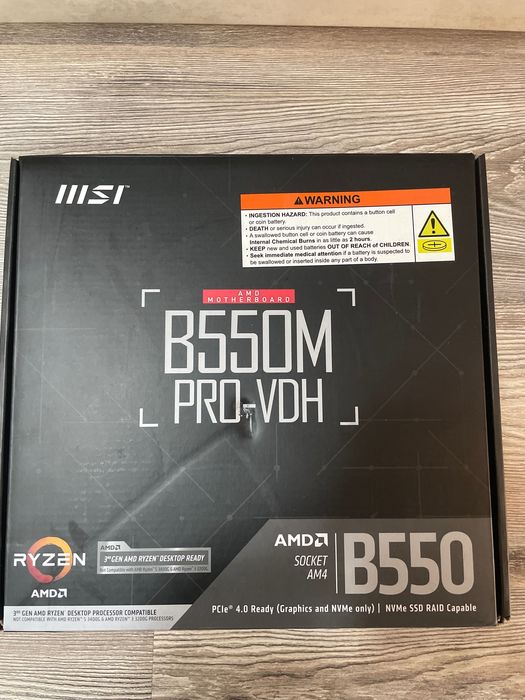 Motherboard msi B 550 pro vhd