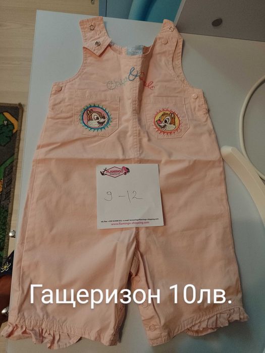 Лот от детски пролетни блузки и дънкови гащеризони