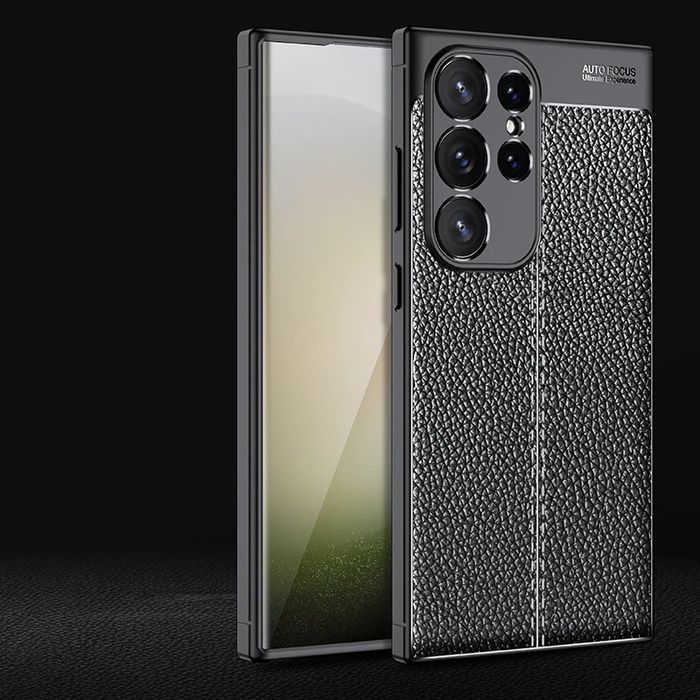 Samsung Galaxy S25 S24 S23 /Ultra/Plus/FE/ Лукс кейс гръб кожена шарка