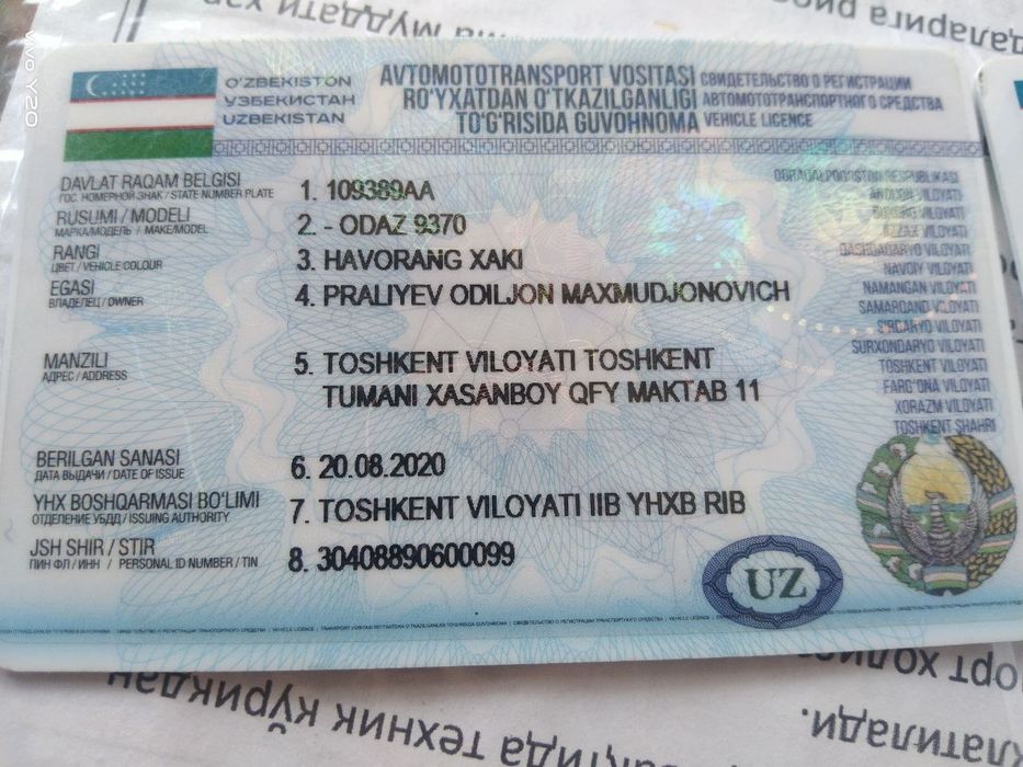 Yuk mashina srocna sotiladi