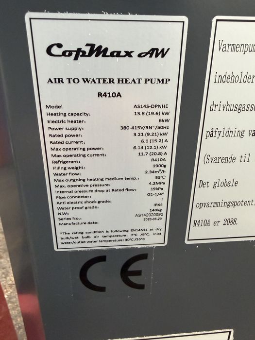 Pompa de caldura monobloc Copmax 14kw