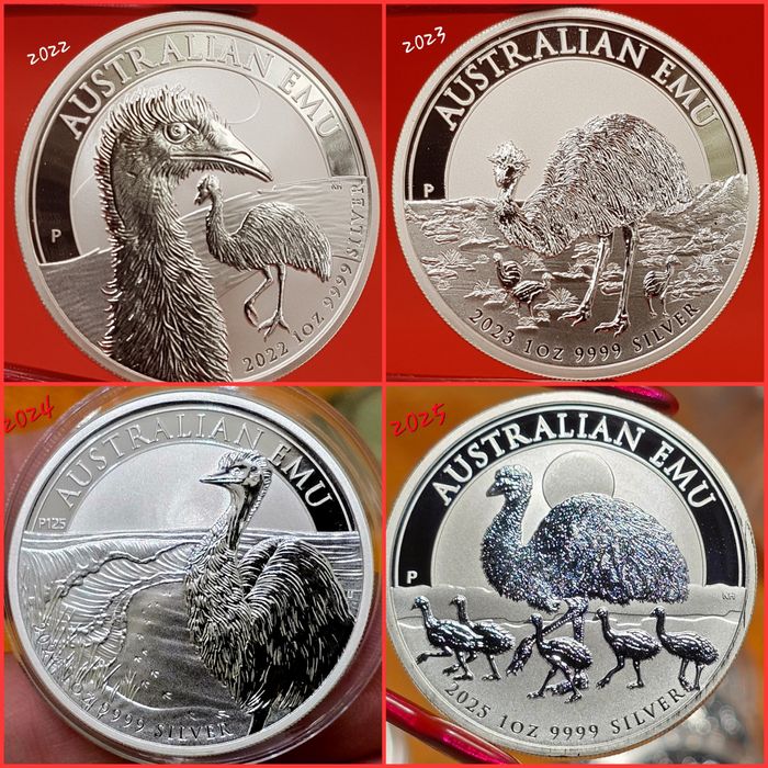 Perth Mint Lebada de Argint si Emu monede argint 999