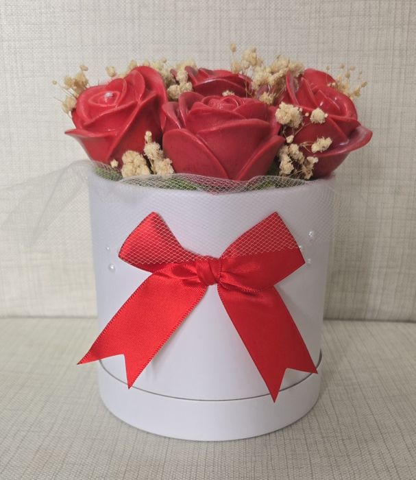 Сапунени цветя в кашпи