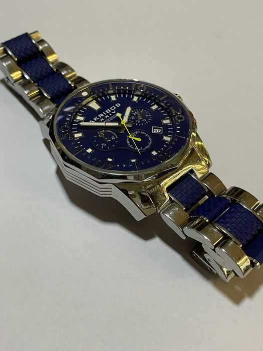 Мъжки часовник Akribos XXIV Conqueror Analog Blue Dial