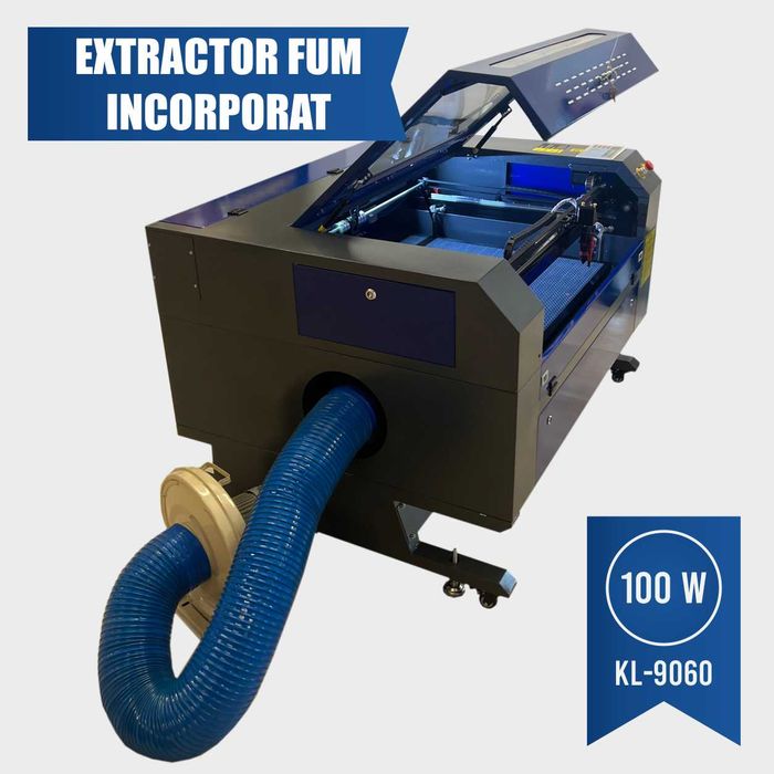 Gravator Laser KL-9060- 100W - 900x600mm RUIDA - Ghidaj Axe LINIAR