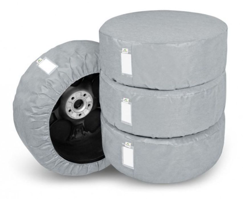 Set 4 huse auto Kegel pentru depozitat anvelope XL R17, R18, R19, R20 , culoare gri