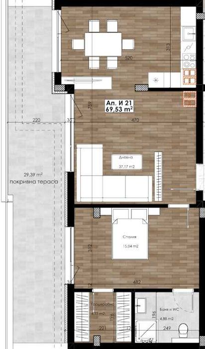 Продава се Тристаен апартамент в Пловдив, Остромила - 111 кв.м за 995 €/кв.м - Снимка #1