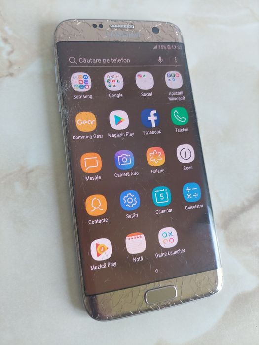 [S7Edge] Vând Samsung Galaxy S7 Edge Gold [eroare la camera selfie] //poze reale