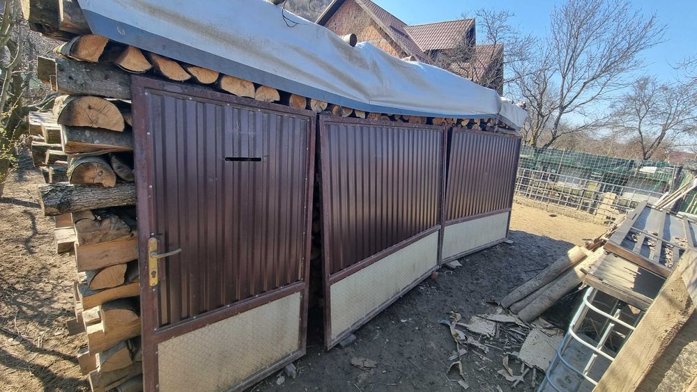 Poartă și portiță din tablă.