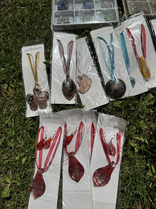 Бижута от стъкло, обеци, часовници и връзки