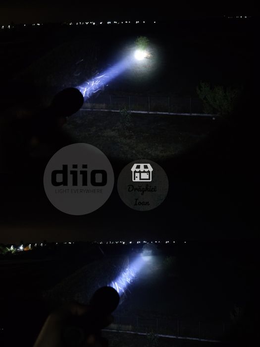 Lanterna M60 led LASER -Kit vanatoare lanterna pt arma < 600m+3 filtre