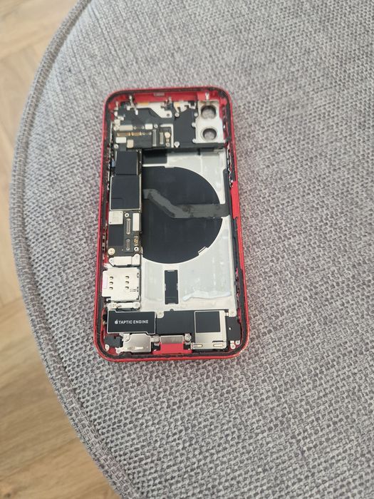Carcasa Originala Iphone 12 negru rosu