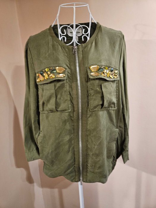 HM-geaca bomber cu aplicatii pietre