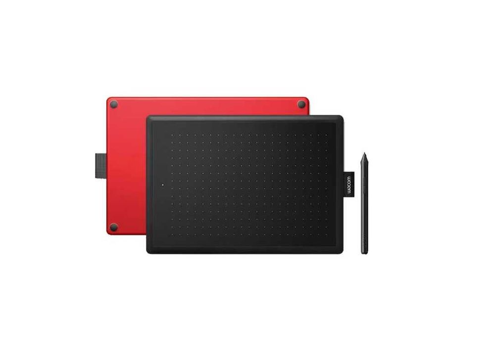 Tableta grafica WACOM One Small CTL-472-S, negru-rosu