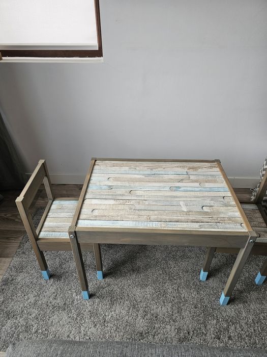IKEA set copii masuta 2 scaune lemn