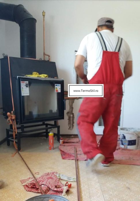Termosemineu pt. 120 mp/Focar Centrala tip Semineu (Seminee)