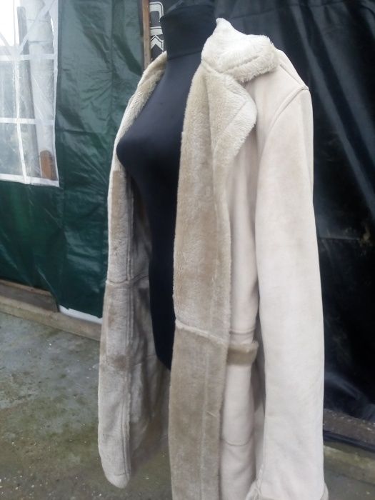 Дамски кожух от еко кожа