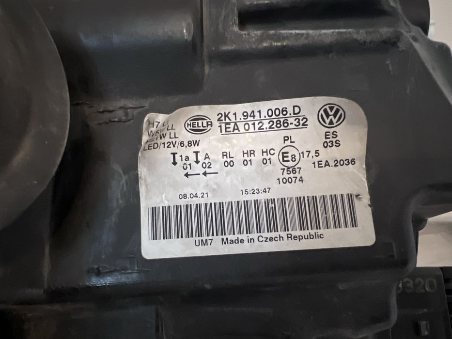 Faruri Vw Caddy 3, Originale, De Europa, Cod 2K1941006D/2K1941005C