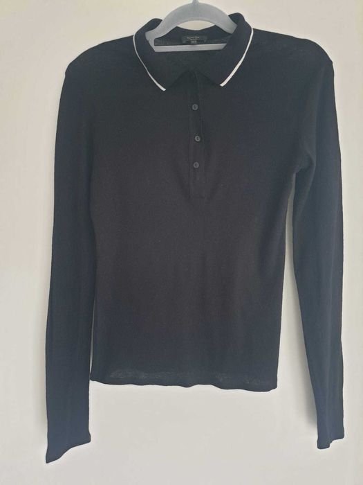 Дамска блуза с яка тип поло Massimo Dutti