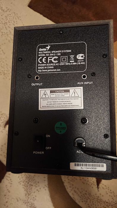 Boxe Genius SW 2.1  355 cu Adaptor Bluetooth Baseus CABA01-01