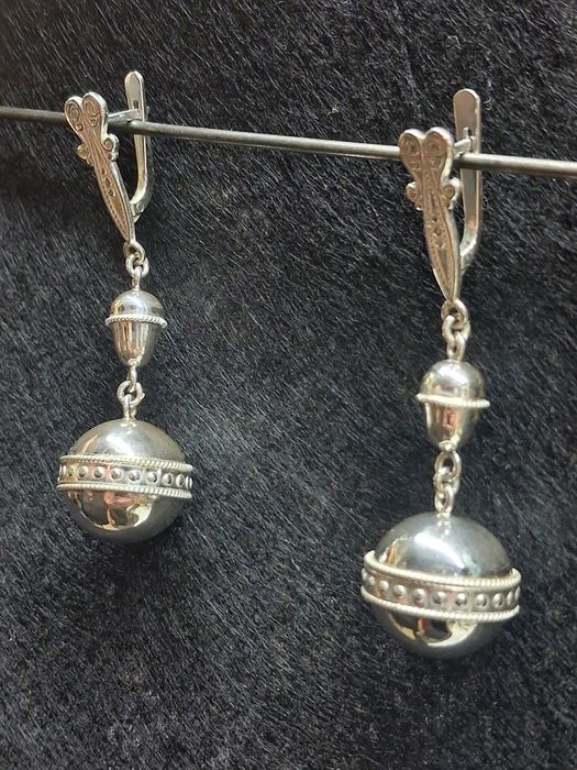Серьги серебряные